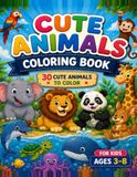 CUTE ANIMALS COLORING BOOK