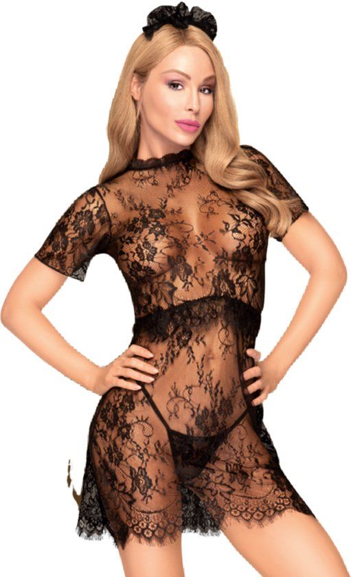 Penthouse Poison Cookie Erotische Jurk L/XL Zwart