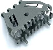 Bijenbekje stootvoegrooster 50mm - RAL 9007 Alu grijs