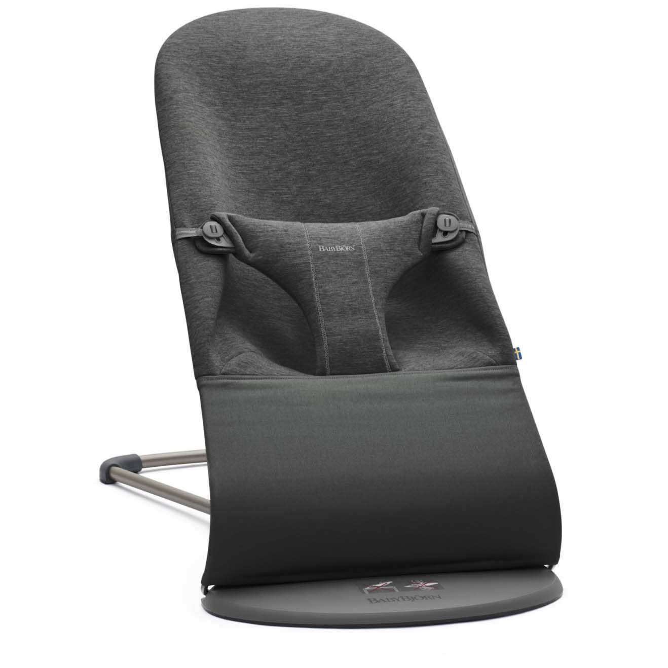 BabyBjörn Wipstoeltje Bliss - Houtskoolgrijs 3D Jersey