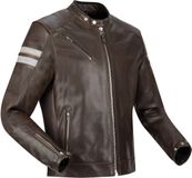 Segura Romeo Motorfiets Leren Jas Bruin/wit Maat M