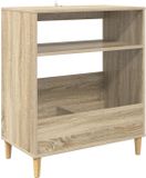 vidaXL Platenspeler Steun Sonoma Eiken 71 x 39,5 x 83 cm
