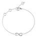 GUESS Love Bites 18mm Infinity Bracelet Rhodium zilverkleurig
