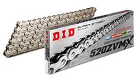 DID ketting 520 ZVMX, 114 schakels (X-ring chroom), open met klinknagel slot