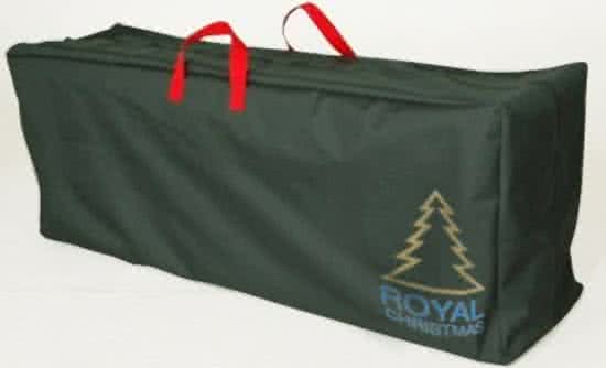 Royal Christmas Kunstkerstboom Opbergtas Deluxe Groen Lengte 120 cm x Breedte 43 cm met handige ritssluiting en handvaten