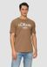 s.Oliver T-shirt met logo voor heren - Zandsteen - L