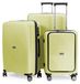 HAUPTSTADTKOFFER TXL Set de 3 valises légères et robustes Trolleys de voyage Compartiment pour ordinateur portable Valises sur roulettes Set de bagages Valises de voyage lightweight Travel Bags, Lime