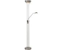 Mexlite Lampe sur pied Curtis Acier Métal LED Lampe de lecture 4605ST