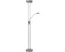 Mexlite Lampe sur pied Curtis Acier Métal LED Lampe de lecture 4605ST