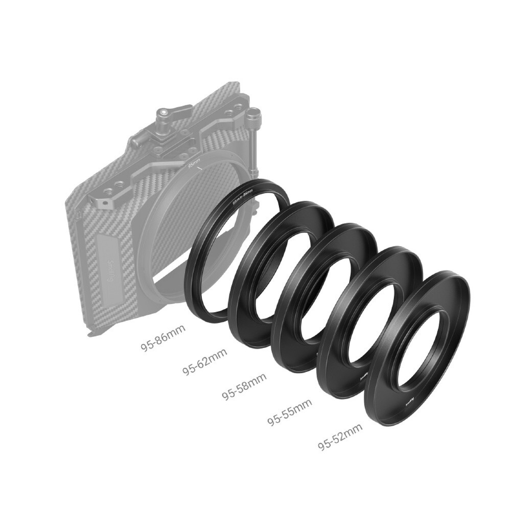 SmallRig SmallRig 3383 Adapter Rings Kit (F52/55/58/62/86-95mm) for Mini Matte Box