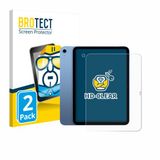 BROTECT - Screenprotector voor Apple iPad 10.9" 2022 10. Gen. (Voor+Camera) - Folie Beschermfolie transparant 2 Stuks