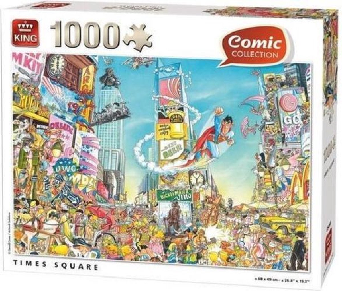 King - Puzzel - Comic - 1000 stukjes - Times Square