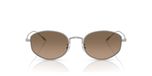 Oliver Peoples Estra Ov 1347st Argent Géométrique Marron 51mm Lunettes de soleil polarisées