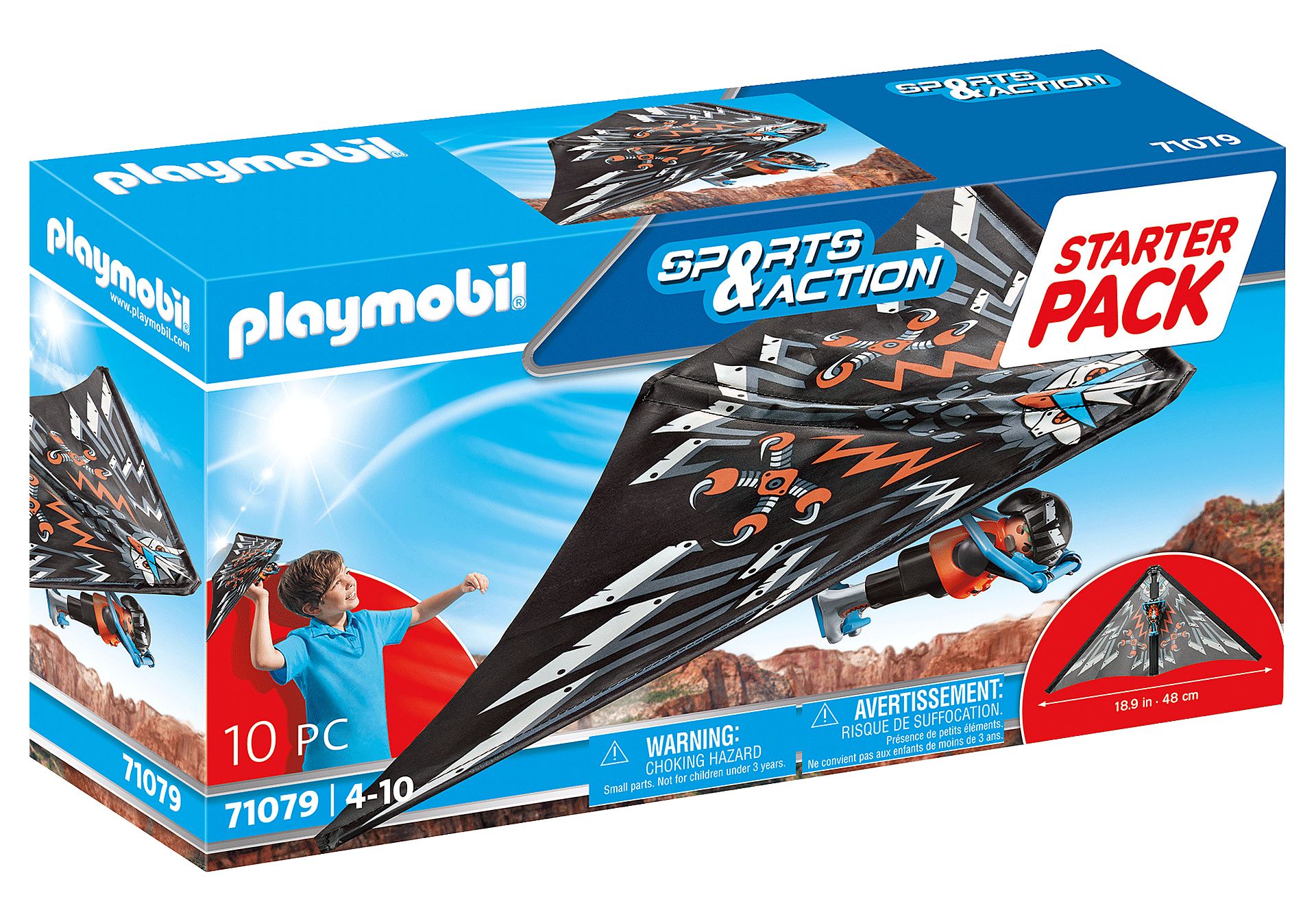 PLAYMOBIL Sports & Action 71079 - Starterpack Deltavlieger - Actie/Avontuur - 4+ jaar