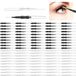 Pinceau à sourcils - Spoolie à sourcils avec capuchon - 2 tailles - 100 pièces - Multifonctionnel
