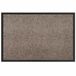 vidaXL Deurmat beige 80 x 120 x 1.2 cm Teddy Stof