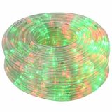 vidaXL LED-lichtslang voor de kerst 1200 LED's Rood, Groen 50 m