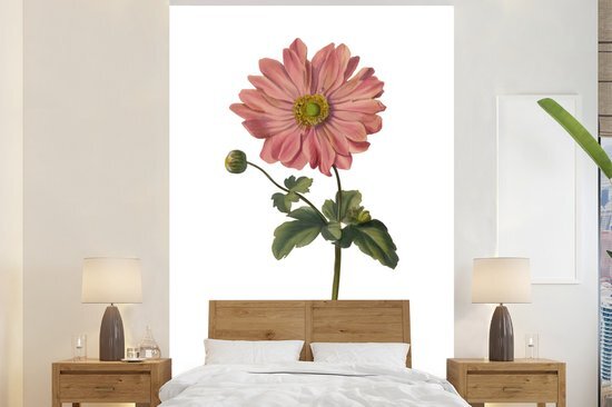 Nr1Wallpaper Behang - Fotobehang - Roze bloem - Breedte 225 cm x hoogte 350 cm