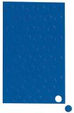 MAUL Magneetsymbolen rond blauw beschrijfbaar 50 stuks