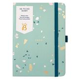 Busy B A6 To Do-dagboek januari tot december 2024 - Terrazzo - Weekto View Dagboek met notities, scheurlijsten en zakken