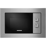 Heinner Inbouw Magnetron – 20 L – 800 W – 5 Vermogensniveaus – Ontdooifunctie – Mechanische Bediening – 35 Min Maximale Kooktijd – Zwart/Zilver
