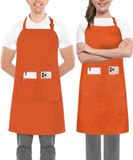 Utopia Kitchen 2 stuks oranje slabbetjes met extra lange banden