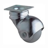 BS roulette met opschroefbare plaat glijlager 30 kg - F60.040
