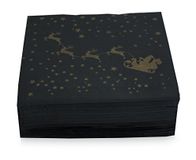 Morigami, servet standaardformaat, 1/4-vouw, punt, 50 servetten, kerstman