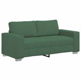vidaXL Loveseat Donkergroen Corduroy Stof