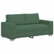vidaXL Loveseat Donkergroen Corduroy Stof