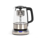 Draadloze waterkoker, 1,7 l, 2000 W, glas/grijs - DOD209