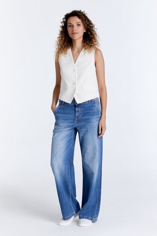 Cup of Joe Denim Cup of Joe Maxine Wide Leg Jeans Medium Blue