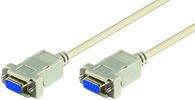 MicroConnect DB9-DB9 Null Modem Kabel - 3m - Wit