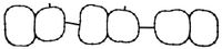 Gasket, Ajusa Gasket, intake manifold