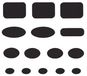 Kit de réparation 135 pièces pour doudounes, auto-adhésif, imperméable, noir