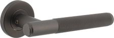 Intersteel Deurkruk Rombo op rozet ø53x8 mm antracietgrijs