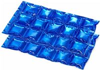 Merkloos / Sans marque Cuisine Elegance Flexibele Koelelementen / icepacks - 2x - plat - herbruikbaar - 15 x 25 cm