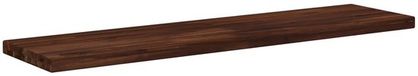 vidaXL Tafelblad Donkerbruin Glas 110 x 30 x 3 cm