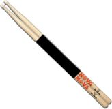 Vic Firth Nova Drum Sticks 5AN, Nylon Tip, Red/Black/Beige