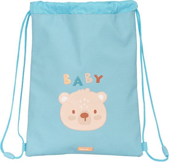 Safta Baby Bear Rugtas met Koordjes - Blauw - Unisex - Kinderen