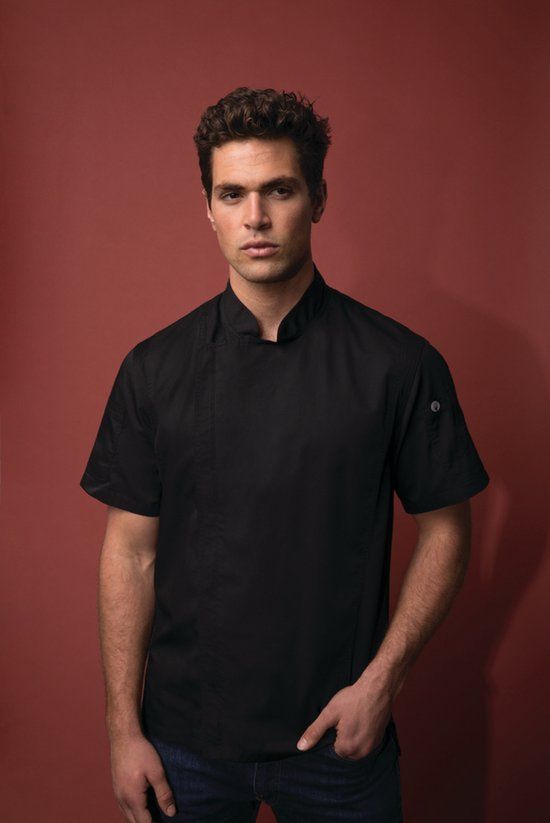 CHEF WORKS Urban Springfield Koksbuis met Rits | Zwart - Maat XL