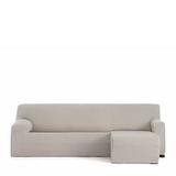 Eysa Bi-elastische bankhoes voor chaise longue, met korte arm aan de rechterkant, kleur linnen, design Harlem