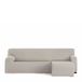 Eysa Bi-elastische bankhoes voor chaise longue, met korte arm aan de rechterkant, kleur linnen, design Harlem