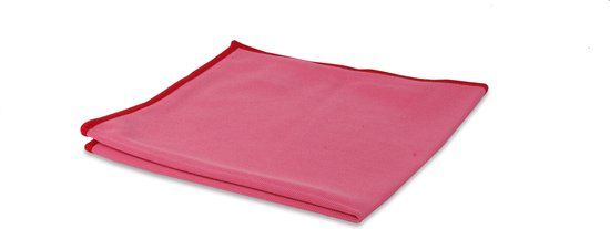 Wecoline Microvezeldoek Glas en Metaal Rood - 40x40cm - Rood - 1 Stuk