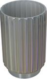 HD Collection Vaas Glas Grijs 12,5x12,5x23cm