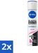 Nivea 2 x Noir & Blanc Invisible Clair Anti-transpirant Déodorant Spray - 150 ml
