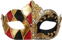 Decoris Masker polypropyln L16b10h9 cm rood/goud