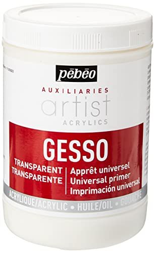 Pebeo 523800 1 Liter Gesso, Transparant