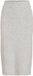 VILA Gebreide rok VILOLO Midi Light Grey Melange1