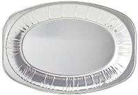 Dis-po 12573955 folieplaat, grootte 35,6 cm, zilver, 10 stuks